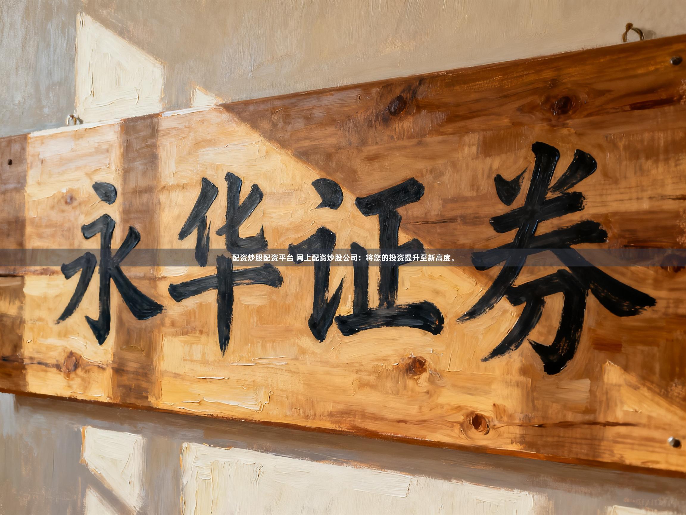 配资炒股配资平台 网上配资炒股公司：将您的投资提升至新高度。